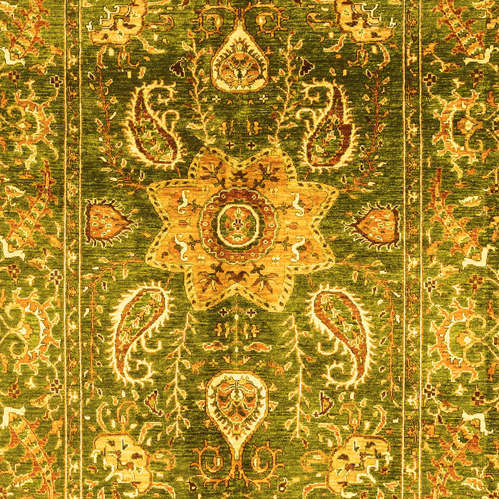 Abstract Yellow Modern Rug, abs3521yw