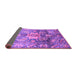 Sideview of Abstract Purple Modern Rug, abs3521pur