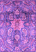 Machine Washable Abstract Purple Modern Area Rugs, wshabs3521pur