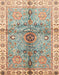 Abstract Sage Green Oriental Rug, abs3522