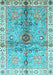 Oriental Light Blue Traditional Rug, abs3522lblu