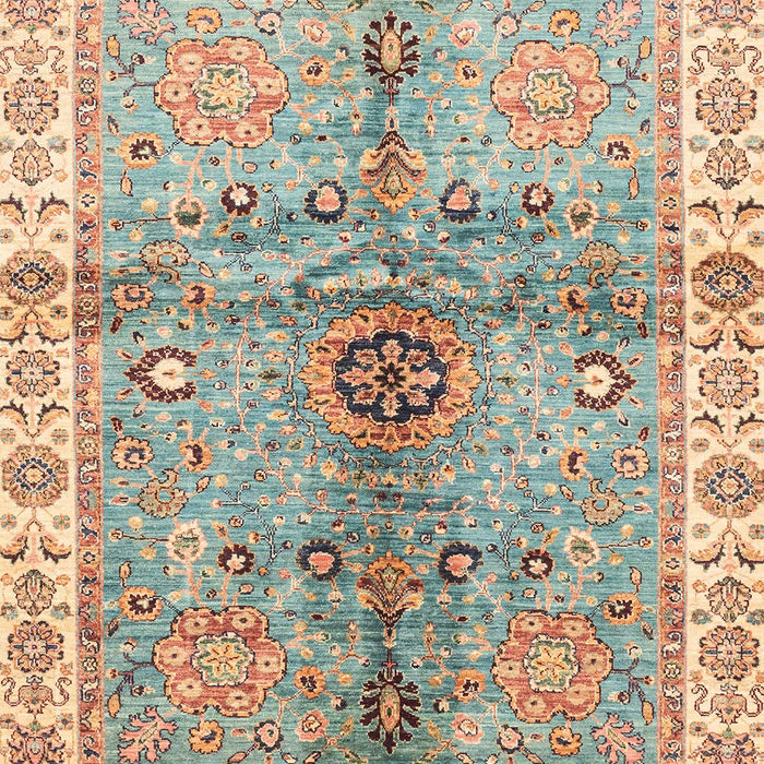 Machine Washable Abstract Sage Green Rug, wshabs3522