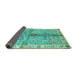 Sideview of Oriental Turquoise Traditional Rug, abs3522turq