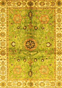 Oriental Yellow Traditional Rug, abs3522yw