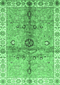 Oriental Emerald Green Traditional Rug, abs3522emgrn