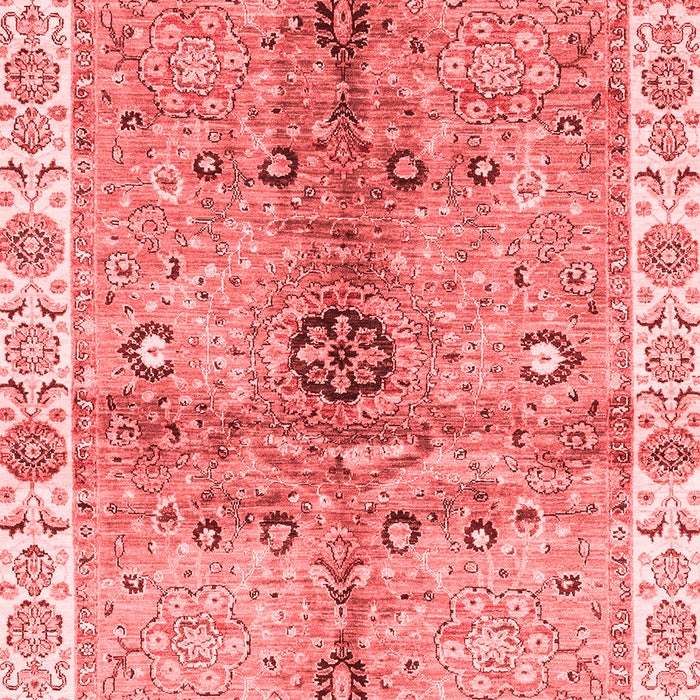 Machine Washable Oriental Red Traditional Rug, wshabs3522red