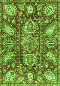 Abstract Green Modern Rug, abs3523grn