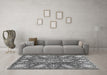 Machine Washable Abstract Gray Modern Rug in a Living Room,, wshabs3523gry