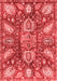 Abstract Red Modern Area Rugs