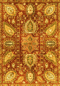 Abstract Yellow Modern Rug, abs3523yw