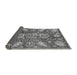 Sideview of Abstract Gray Modern Rug, abs3523gry