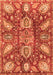 Machine Washable Abstract Orange Modern Area Rugs, wshabs3523org