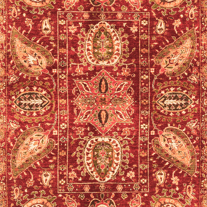 Machine Washable Abstract Orange Modern Area Rugs, wshabs3523org