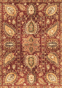 Abstract Brown Modern Rug, abs3523brn