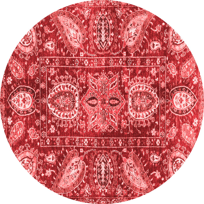 Machine Washable Abstract Red Modern Rug, wshabs3523red