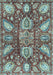 Abstract Light Blue Modern Rug, abs3523lblu