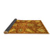 Sideview of Abstract Yellow Modern Rug, abs3523yw