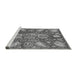 Sideview of Machine Washable Abstract Gray Modern Rug, wshabs3523gry