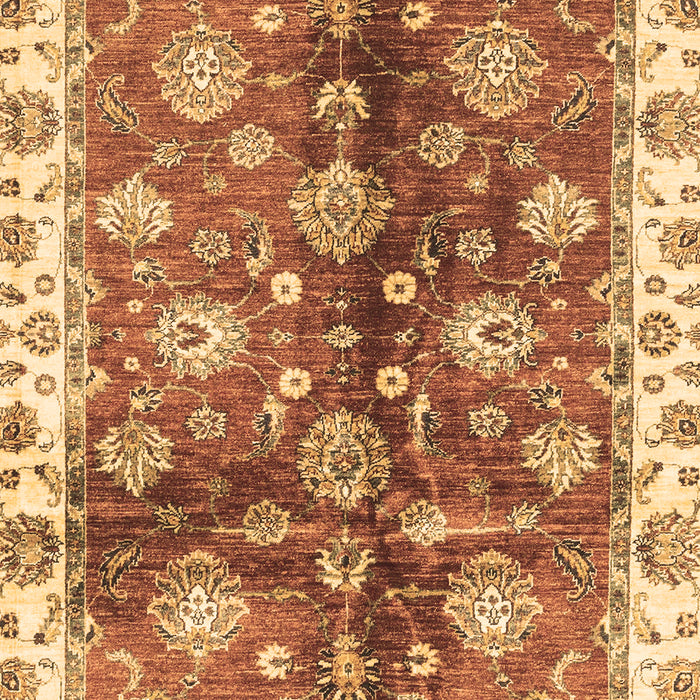Machine Washable Oriental Brown Traditional Rug, wshabs3524brn