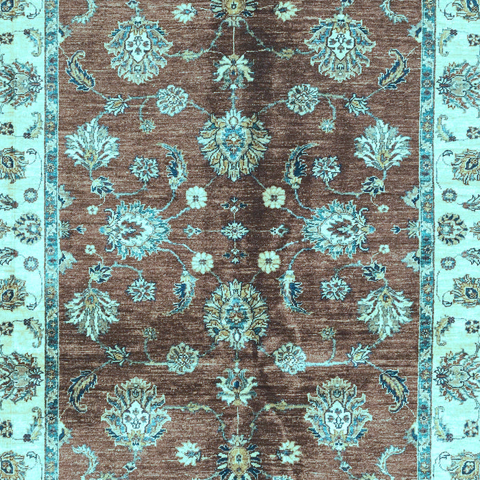 Oriental Light Blue Traditional Rug, abs3524lblu