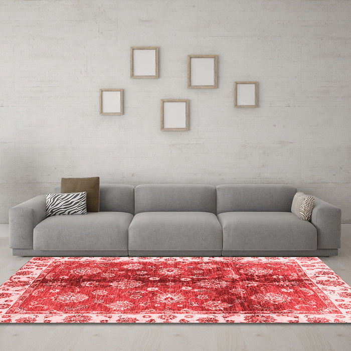 Traditional Red Washable Rugs