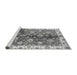 Sideview of Machine Washable Oriental Gray Traditional Rug, wshabs3524gry