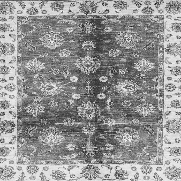 Square Oriental Gray Traditional Rug, abs3524gry