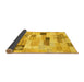 Sideview of Abstract Yellow Modern Rug, abs3525yw