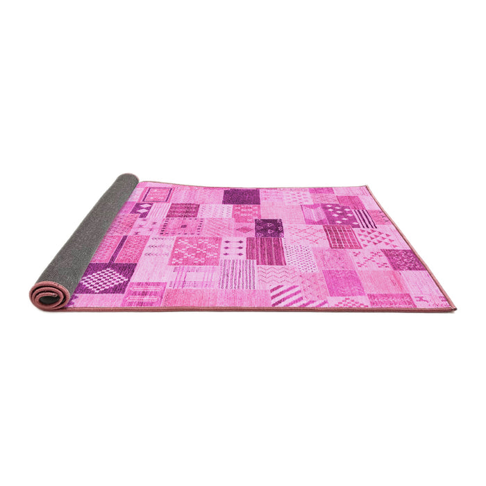 Sideview of Abstract Pink Modern Rug, abs3525pnk