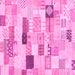 Square Abstract Pink Modern Rug, abs3525pnk