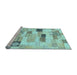 Sideview of Machine Washable Abstract Light Blue Modern Rug, wshabs3525lblu