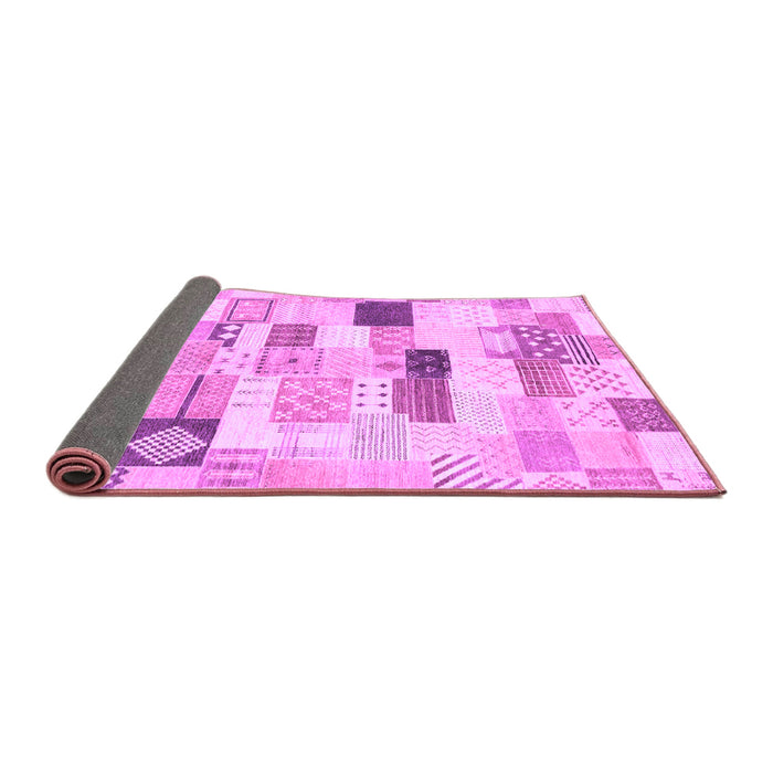 Sideview of Abstract Purple Modern Rug, abs3525pur