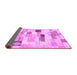 Sideview of Abstract Purple Modern Rug, abs3525pur