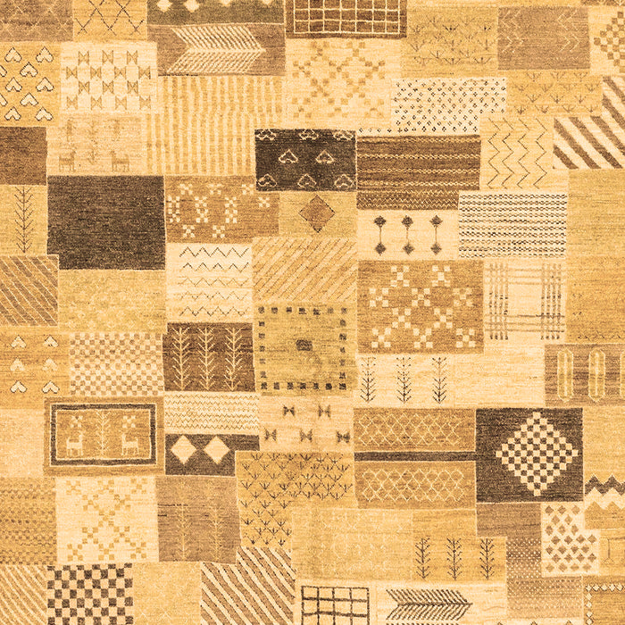 Machine Washable Abstract Brown Modern Rug, wshabs3525brn
