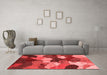 Modern Red Washable Rugs