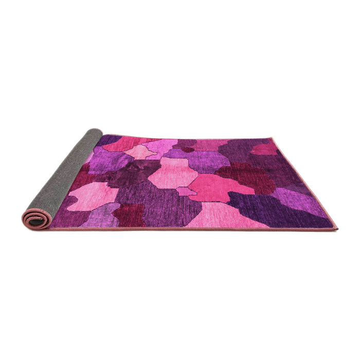 Sideview of Abstract Pink Modern Rug, abs3526pnk