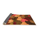 Sideview of Abstract Orange Modern Rug, abs3526org