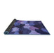 Sideview of Abstract Blue Modern Rug, abs3526blu