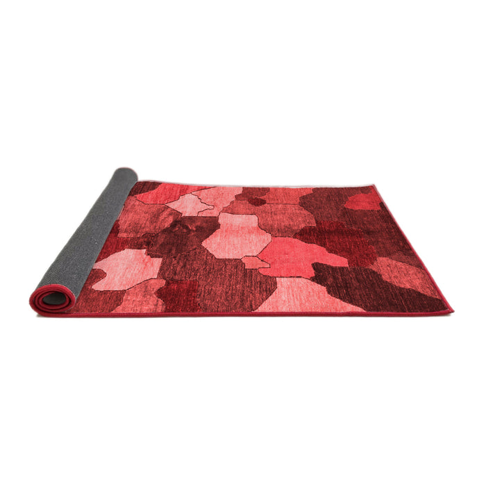 Abstract Red Modern Area Rugs