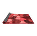 Abstract Red Modern Area Rugs