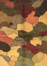 Abstract Brown Modern Rug, abs3526brn