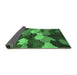 Sideview of Abstract Emerald Green Modern Rug, abs3526emgrn