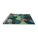 Sideview of Machine Washable Abstract Light Blue Modern Rug, wshabs3526lblu