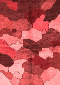 Abstract Red Modern Rug, abs3526red