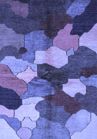 Abstract Blue Modern Rug, abs3526blu