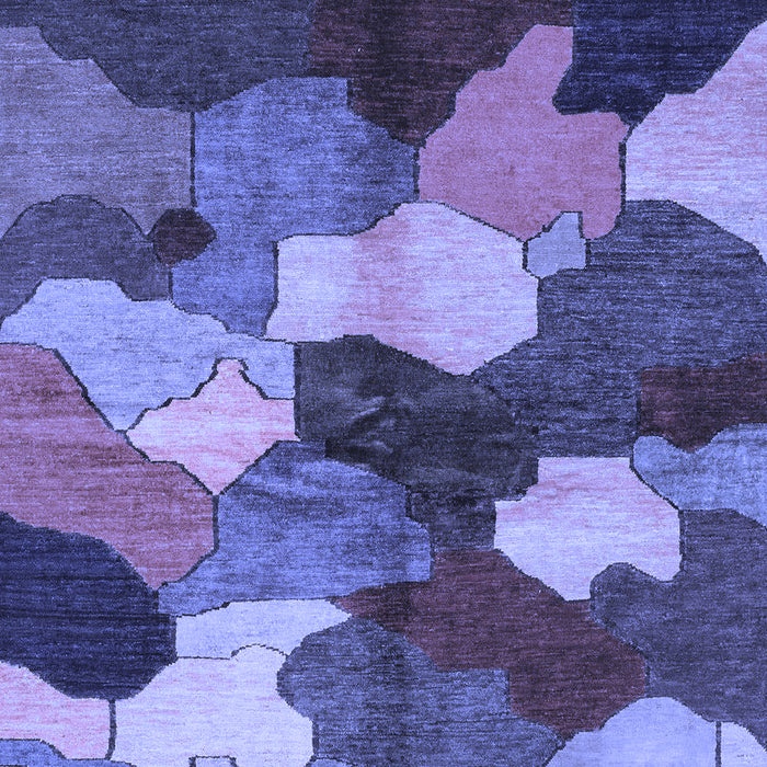 Abstract Blue Modern Rug, abs3526blu