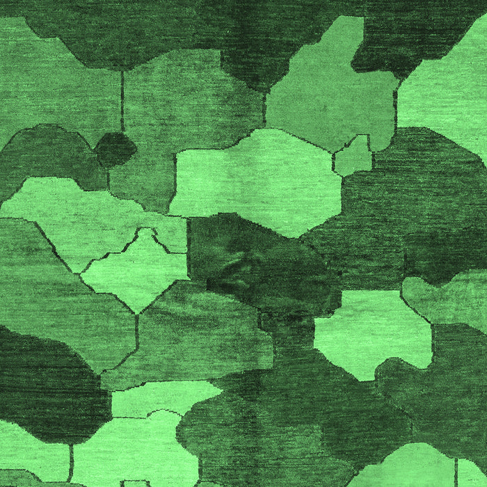 Machine Washable Abstract Emerald Green Modern Area Rugs, wshabs3526emgrn