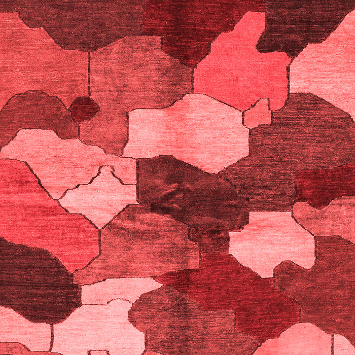 Machine Washable Abstract Red Modern Rug, wshabs3526red
