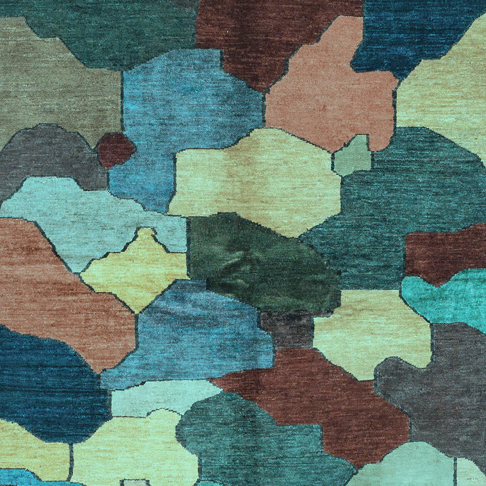 Machine Washable Abstract Light Blue Modern Rug, wshabs3526lblu