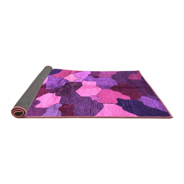 Sideview of Abstract Purple Modern Rug, abs3526pur